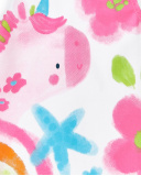 Abito bianco in maglia da bambina Collezione Over The Rainbow