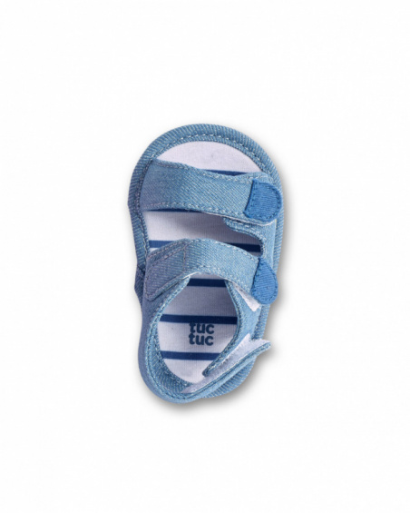 Sandali in denim blu da bambino Collezione Frutti