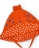 Cappello piatto rosso da ragazza Collezione Frutti