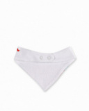 Bavaglino bandana bianco da bambina Collezione Frutti