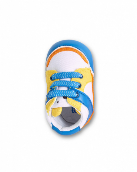 Scarpe da ragazzo in twill bianco Collezione Animal Life