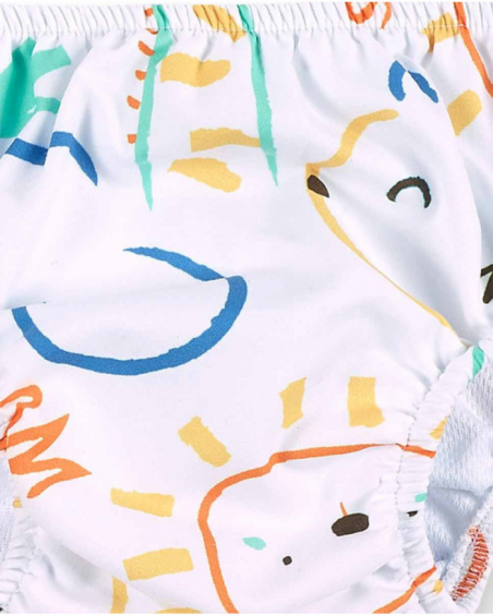 Set da bagno bianco per ragazzo Collezione Animal Life