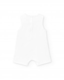 Tutina bianca in maglia da bambino Collezione Animal Life