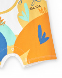 Tutina bianca in maglia da bambino Collezione Animal Life