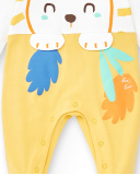 Tutina lunga bianca in maglia per bambino Collezione Animal Life