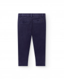 Pantaloni da ragazzo in twill blu scuro Collezione Paradiso