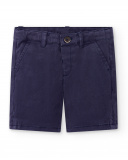 Bermuda da bambino in twill blu scuro Collezione Paradiso