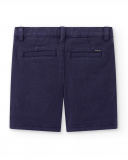 Bermuda da bambino in twill blu scuro Collezione Paradiso