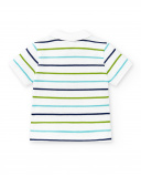 Polo da bambino in piquet bianco Collezione Paradiso
