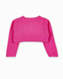 Giacca fucsia in tricot da bambina Collezione Paradiso