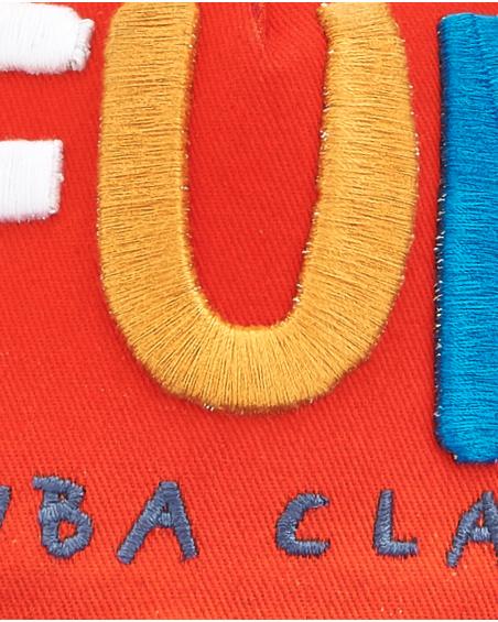 Berretto in twill rosso da ragazzo Collezione Salty Air