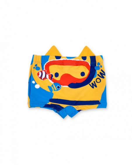 Costume boxer blu da bambino Collezione Salty Air