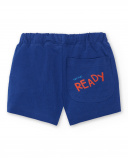 Bermuda da bambino in maglia blu navy Collezione Salty Air
