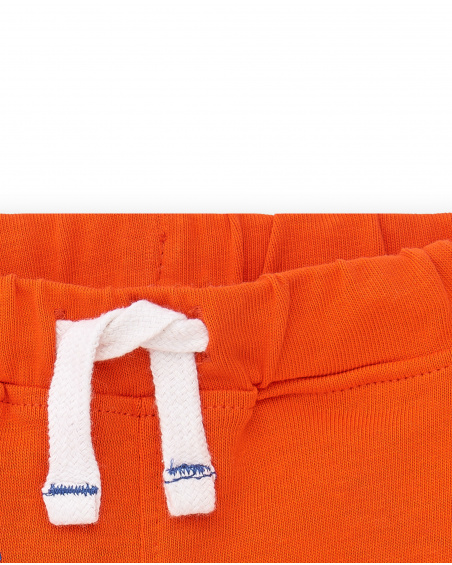 Bermuda da bambino in maglia rossa Collezione Salty Air