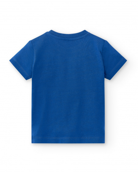 T-shirt in maglia blu navy da bambino Collezione Salty Air