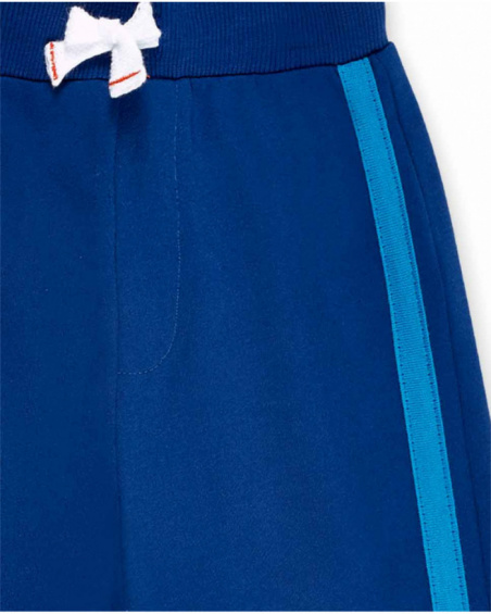 Tuta blu in peluche da bambino Collezione Salty Air