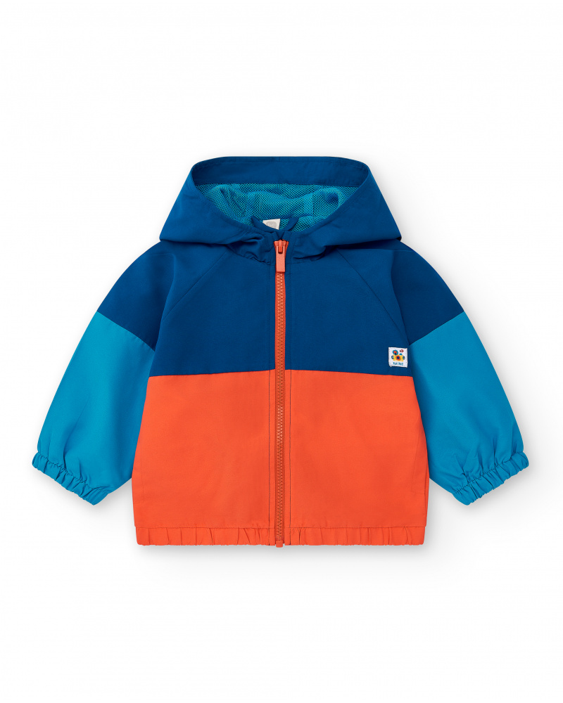 Giacca a vento blu da ragazzo Collezione Salty Air