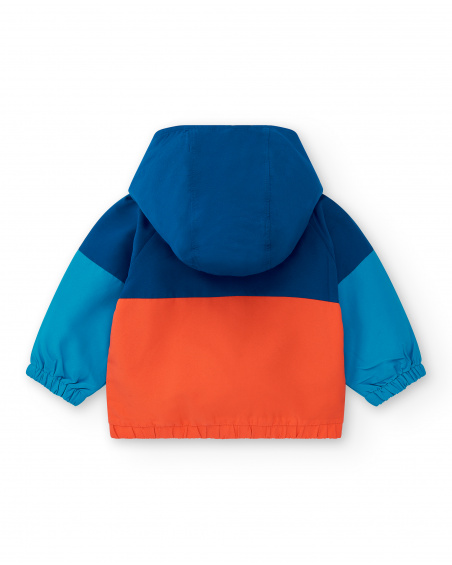 Giacca a vento blu da ragazzo Collezione Salty Air