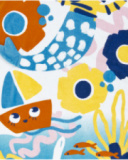 Asciugamano bianco da ragazza Collezione Salty Air