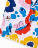 Shorts bianchi in maglia da bambina Collezione Salty Air