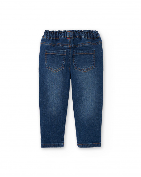 Pantaloni in denim blu da bambina Collezione Salty Air
