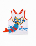 Camiseta tirantes punto blanco niña Salty Air