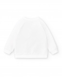 Giubbotto bianco in peluche da bambina Collezione Salty Air