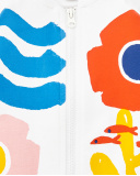 Giubbotto bianco in peluche da bambina Collezione Salty Air