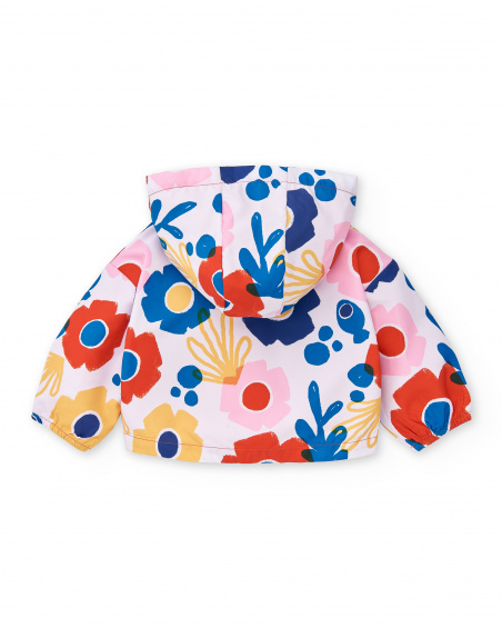 Giacca a vento bianca da bambina Collezione Salty Air