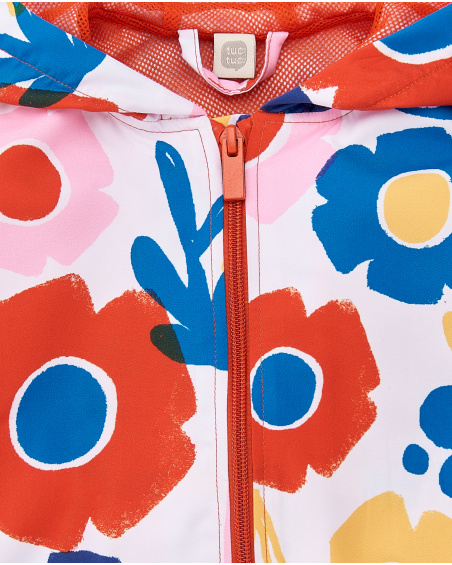 Giacca a vento bianca da bambina Collezione Salty Air