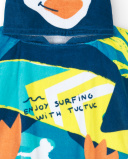 Asciugamano poncho blu da ragazzo Collezione Laguna Beach