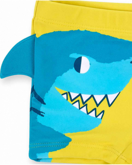 Costume boxer giallo da bambino Collezione Laguna Beach