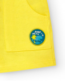 Bermuda da bambino in maglia gialla Collezione Laguna Beach