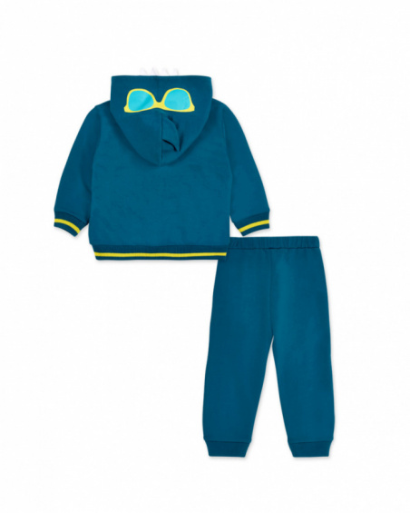 Tuta blu in peluche da bambino Collezione Laguna Beach