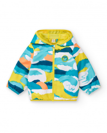Giacca a vento gialla da ragazzo Collezione Laguna Beach
