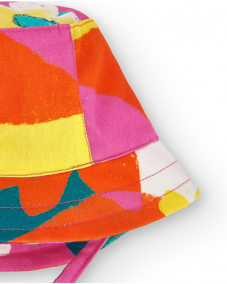 Cappello piatto fucsia da bambina Collezione Laguna Beach