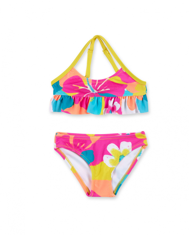 Bikini fucsia da bambina Collezione Laguna Beach