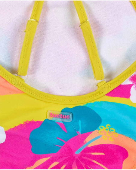 Costume da bagno fucsia da bambina Collezione Laguna Beach