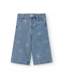 Pantaloni in denim blu da bambina Collezione Laguna Beach