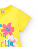 Camiseta punto amarillo 'Laguna Beach' niña Laguna Beach