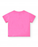 Camiseta punto fucsia niña Laguna Beach
