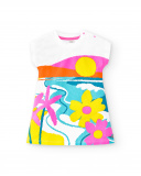 Abito bianco in maglia da bambina Collezione Laguna Beach