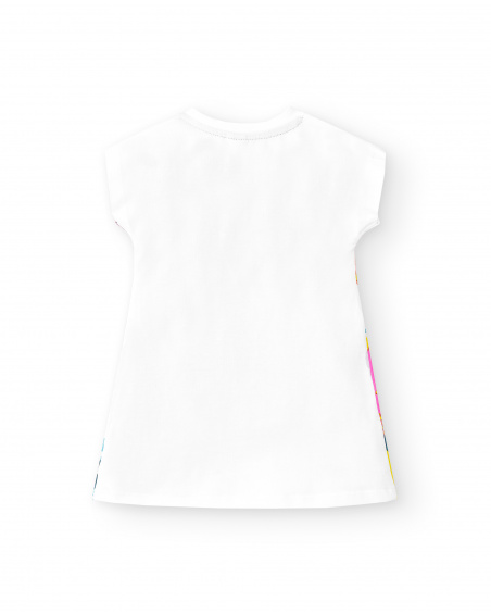 Abito bianco in maglia da bambina Collezione Laguna Beach