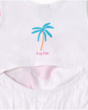 Abito da bambina in maglia bianco Collezione Laguna Beach
