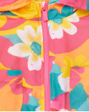 Giacca a vento fucsia da bambina Collezione Laguna Beach