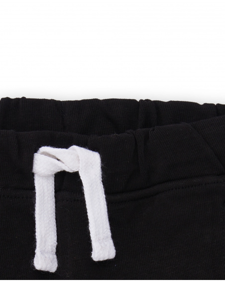 Pantaloncini rossi da bambino in maglia 'Hey tuc tuc'