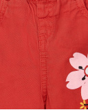 Shorts in denim rosso da bambina Collezione Hey Sushi