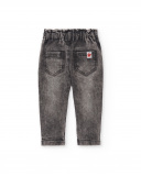 Pantaloni in denim grigio da bambina Collezione Hey Sushi