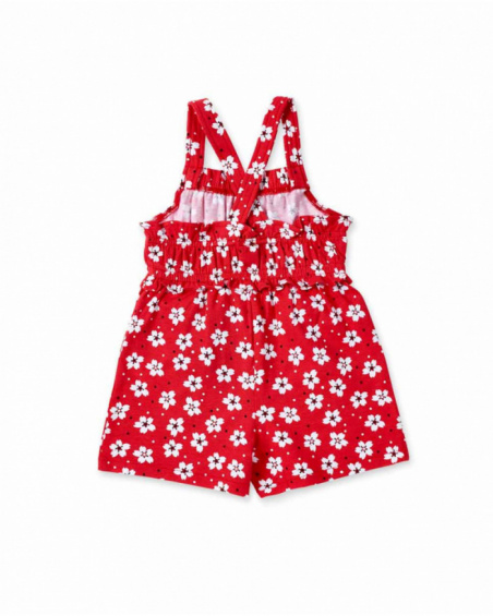 Tuta rossa in maglia da bambina Collezione Hey Sushi