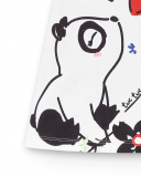 Abito bianco in maglia da bambina Collezione Hey Sushi